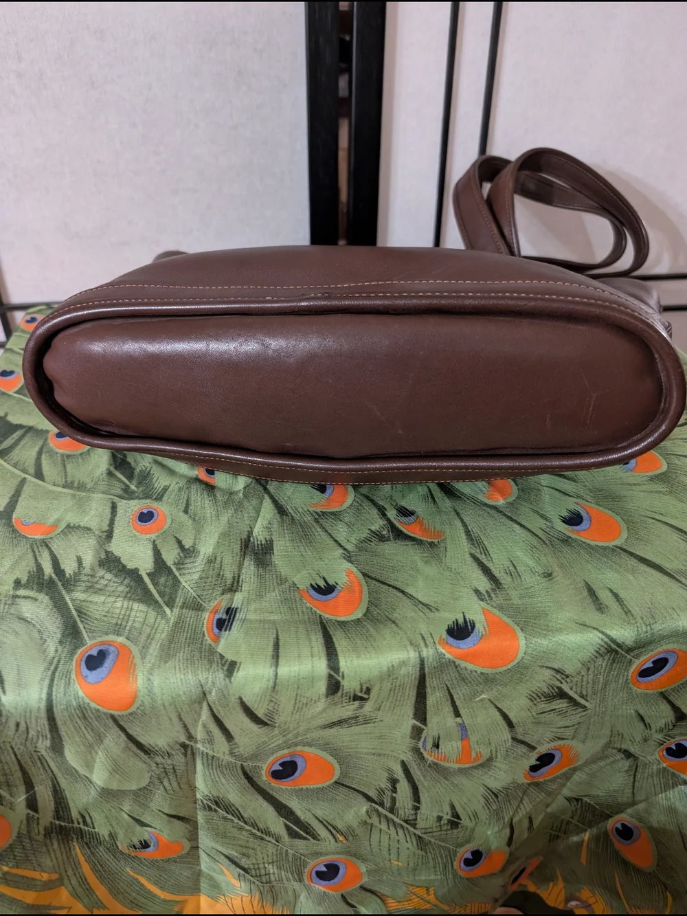 Vintage Coach 9302 Brown Glove-Tanned Leather Zip Top Tote | USA Made